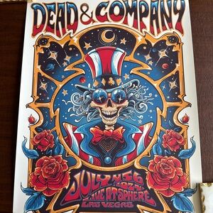 Dead & Company Sphere VIP Poster 7/4-6, 2024.